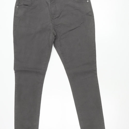 Denim Co. Womens Grey Skinny Jeans Size 14 Slim Fit Stretch