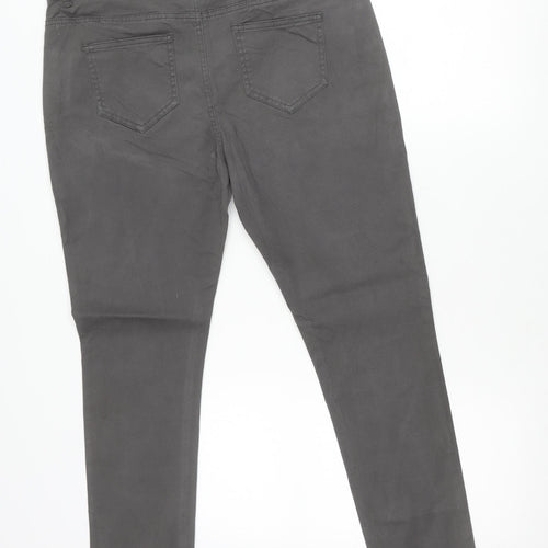 Denim Co. Womens Grey Skinny Jeans Size 14 Slim Fit Stretch