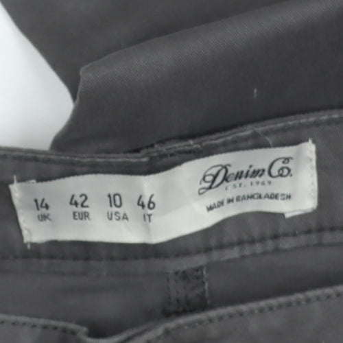 Denim Co. Womens Grey Skinny Jeans Size 14 Slim Fit Stretch