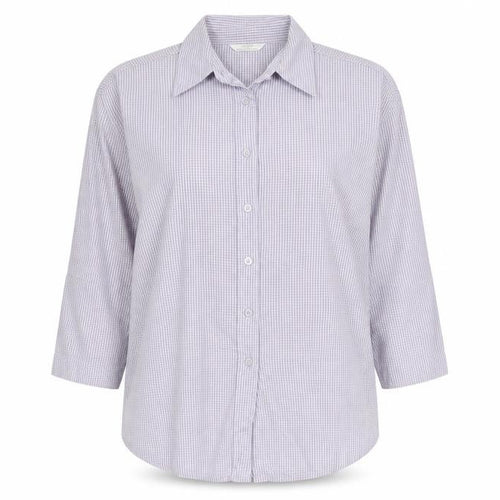 Marks and Spencer Women’s Purple Check Button-Up Shirt UK 12