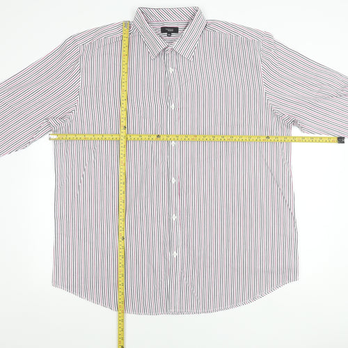 Thomas Nash Men’s Multicoloured Stripe 2XL Long Sleeve Shirt