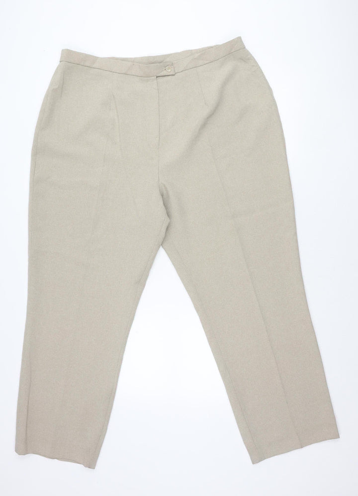 Berkertex Women’s Beige Size 22 Straight Leg Dress Pants