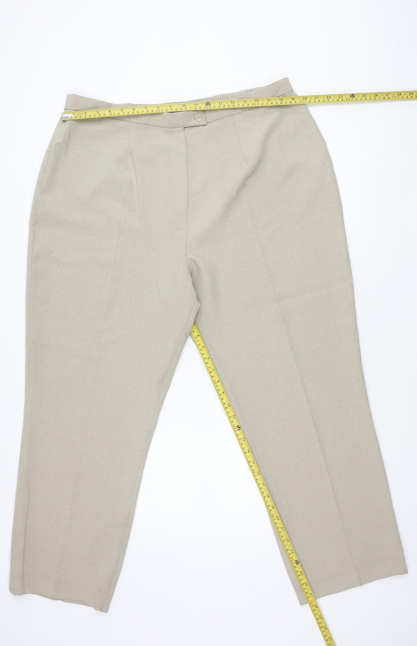 Berkertex Women’s Beige Size 22 Straight Leg Dress Pants