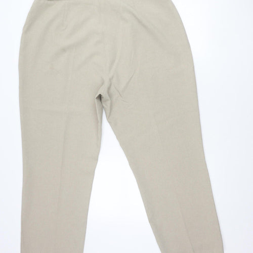 Berkertex Women’s Beige Size 22 Straight Leg Dress Pants