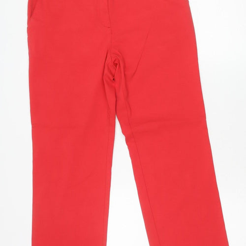 Izod Women’s Red Golf Trousers Size 12 Stretch Straight Fit