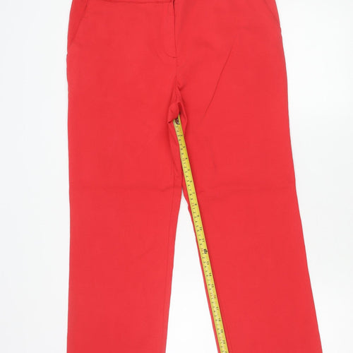 Izod Women’s Red Golf Trousers Size 12 Stretch Straight Fit