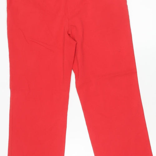 Izod Women’s Red Golf Trousers Size 12 Stretch Straight Fit
