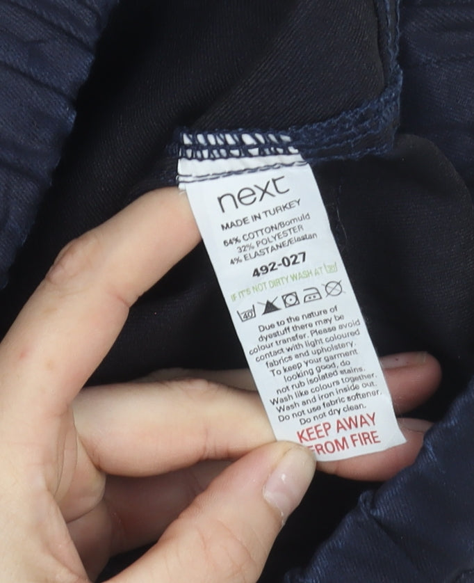 Next Girls Blue Skinny Jeans Age 12 Years Slim Fit Stretch Cotton