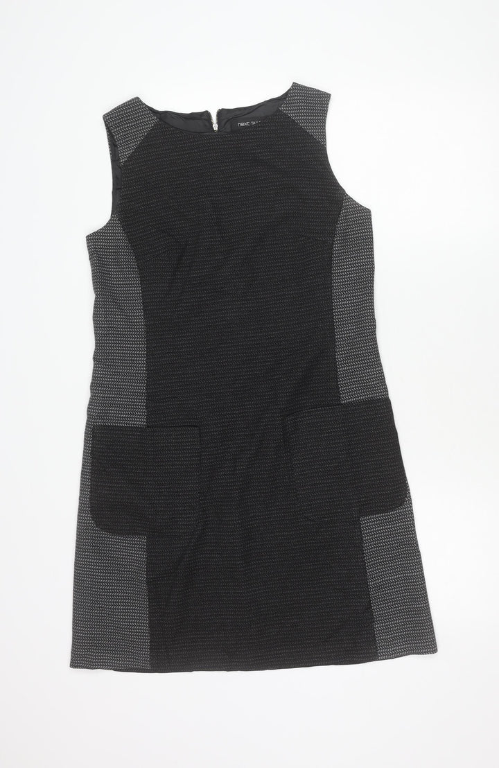 Next Women’s Black Shift Work Dress Size 10 Sleeveless Tailored