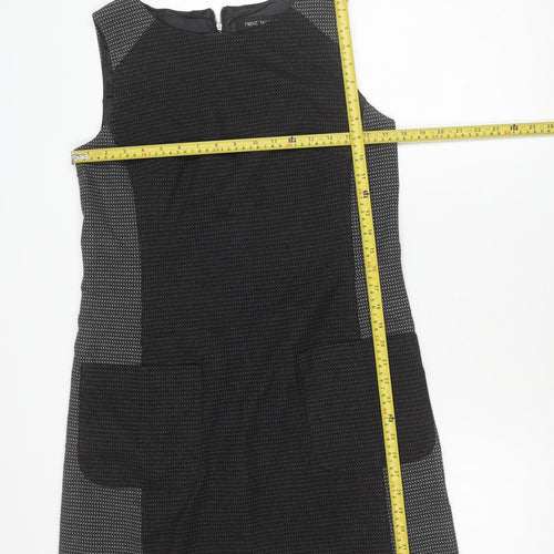 Next Women’s Black Shift Work Dress Size 10 Sleeveless Tailored