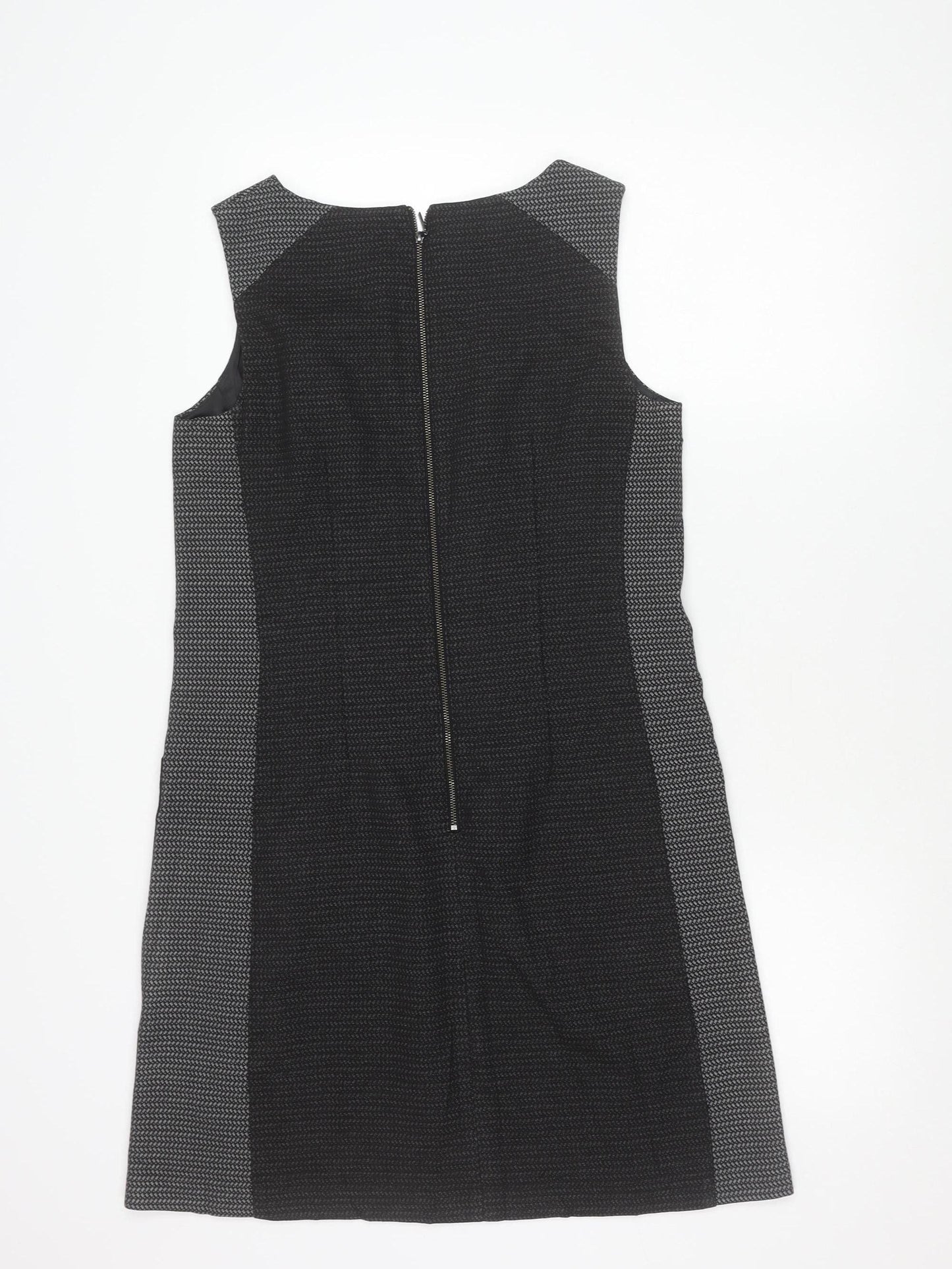 Next Women’s Black Shift Work Dress Size 10 Sleeveless Tailored