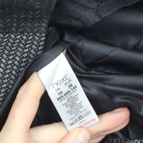 Next Women’s Black Shift Work Dress Size 10 Sleeveless Tailored
