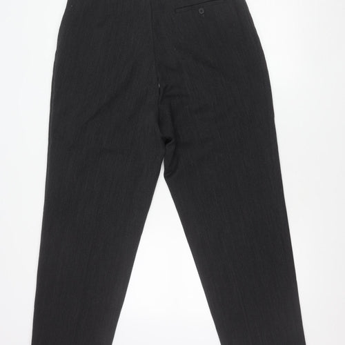 Remus Uomo Men's Black 42R Dress Trousers Wool Blend Formal Pants