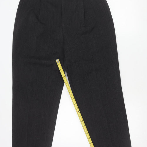 Remus Uomo Men's Black 42R Dress Trousers Wool Blend Formal Pants