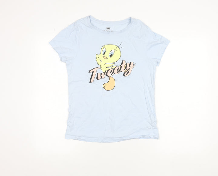 Looney Tunes Women’s Blue XS Tweety T-Shirt Short Sleeve Casual