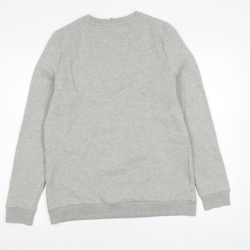 LFC Boys Grey Sweatshirt 16 Years Crew Neck Long Sleeve Logo Pullover