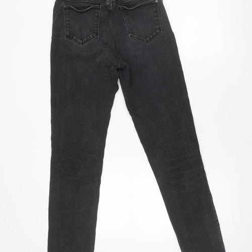 Dunnes Stores Womens Black Size 8 Straight Leg Denim Jeans