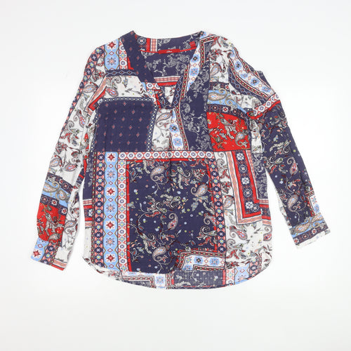 s.Oliver Womens Multicoloured Paisley Tunic Blouse Size 10