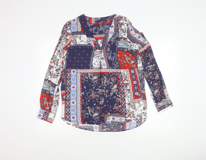 s.Oliver Womens Multicoloured Paisley Tunic Blouse Size 10
