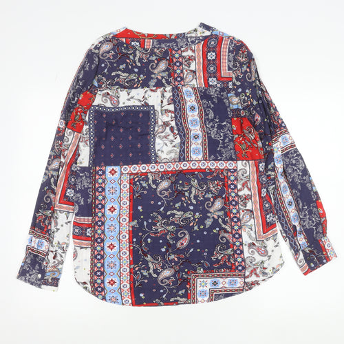 s.Oliver Womens Multicoloured Paisley Tunic Blouse Size 10