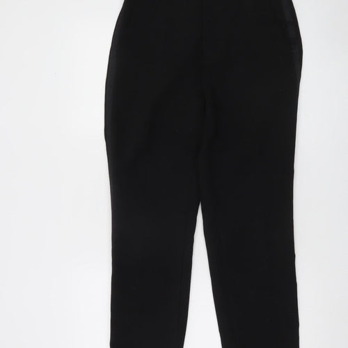 Zara Womens Black Slim Fit Tailored Trousers Size M