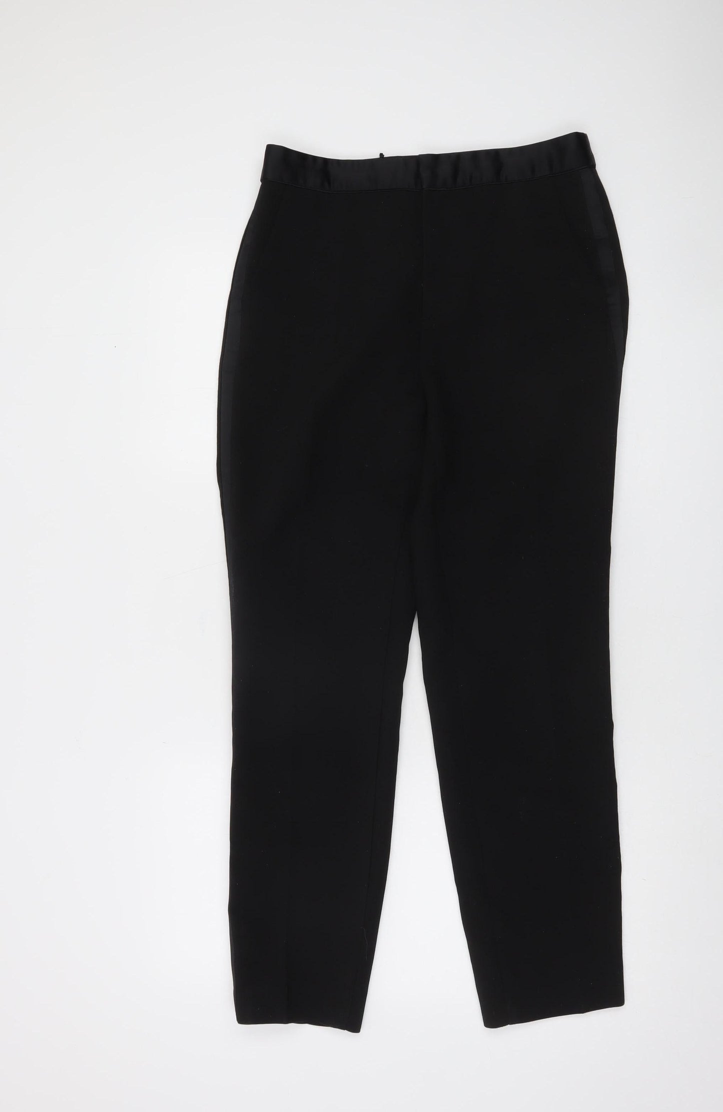 Zara Womens Black Slim Fit Tailored Trousers Size M