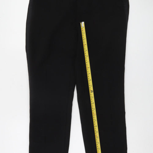 Zara Womens Black Slim Fit Tailored Trousers Size M