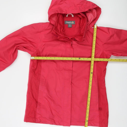 Regatta Women Pink Waterproof Hooded Rain Jacket Size 12