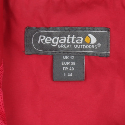 Regatta Women Pink Waterproof Hooded Rain Jacket Size 12