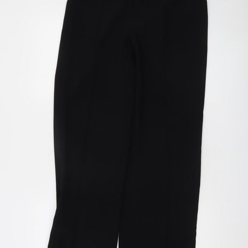 Zara Womens Black Medium Straight Leg Trousers Smart Workwear
