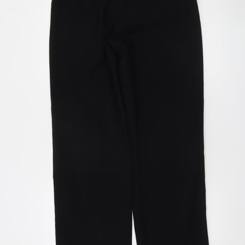 Zara Womens Black Medium Straight Leg Trousers Smart Workwear