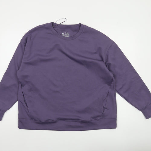 Dunnes Stores Women’s Purple L Pullover Sweatshirt Crew Neck Lightweight