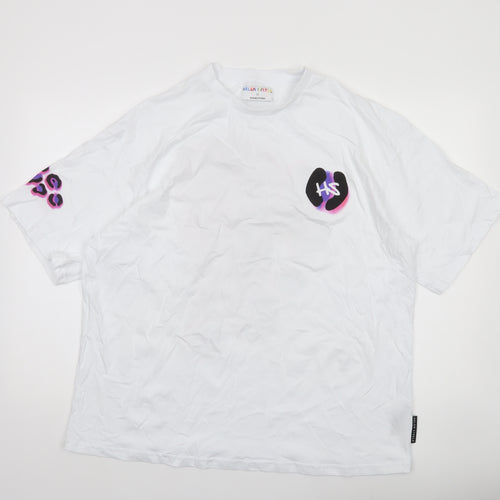 Helen Steele x Dunnes Stores Womens White Animal Print T-Shirt Size L