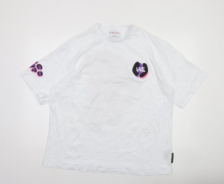 Helen Steele x Dunnes Stores Womens White Animal Print T-Shirt Size L