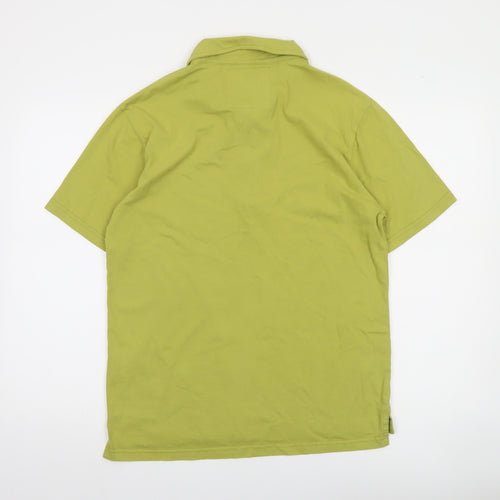 Farrell & Brown Mens Green Cotton Polo Shirt Small Regular Fit