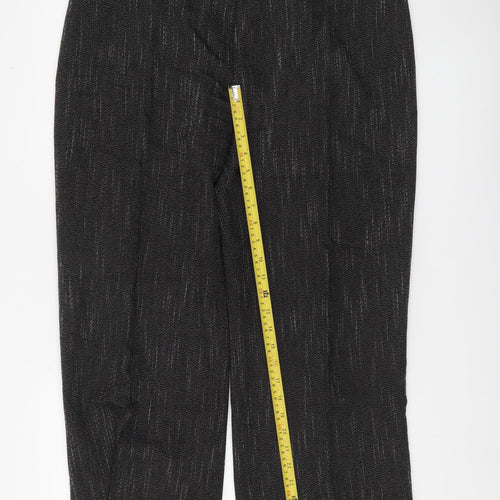 Bassini Women's Black Size 18 Straight Leg Stretch Knit Dress Pants
