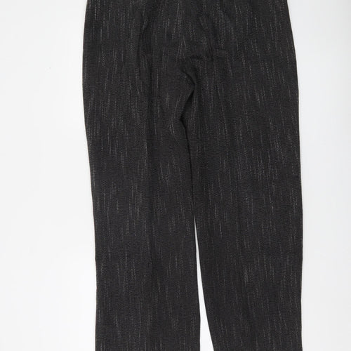 Bassini Women's Black Size 18 Straight Leg Stretch Knit Dress Pants