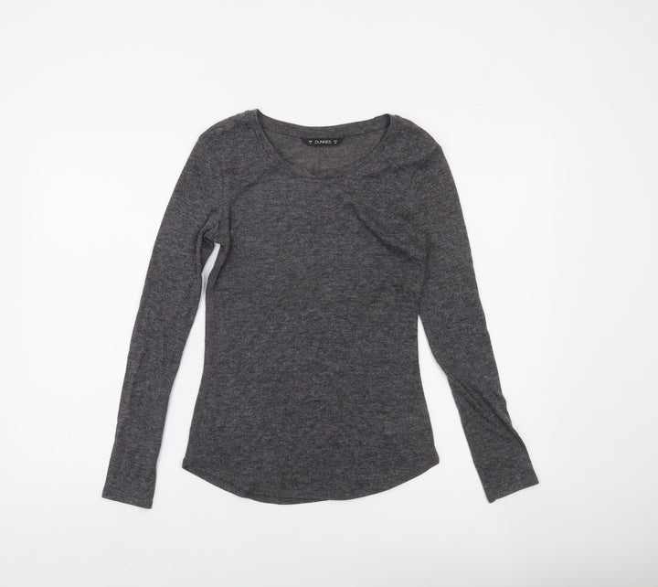 Dunnes Women's Grey Long Sleeve Pullover Jumper Size 8