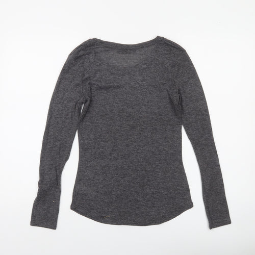 Dunnes Women's Grey Long Sleeve Pullover Jumper Size 8