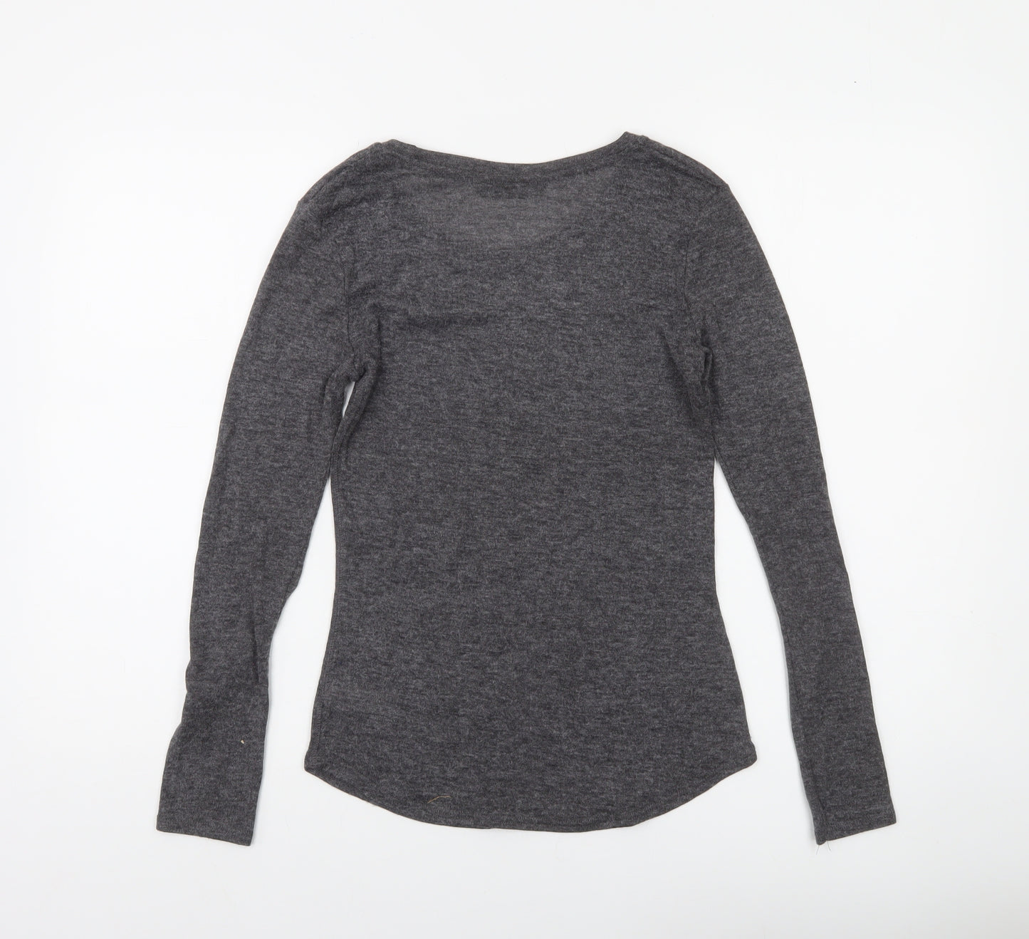 Dunnes Women's Grey Long Sleeve Pullover Jumper Size 8