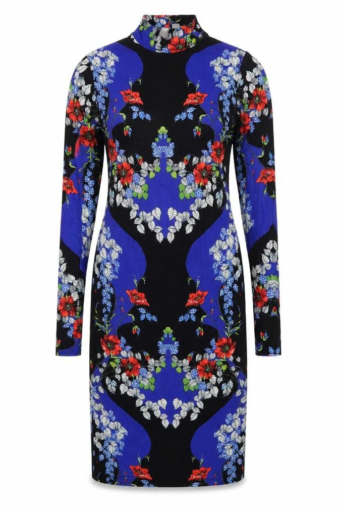 Front view of ASOS Women's Multicoloured Floral Bodycon Dress, size 8