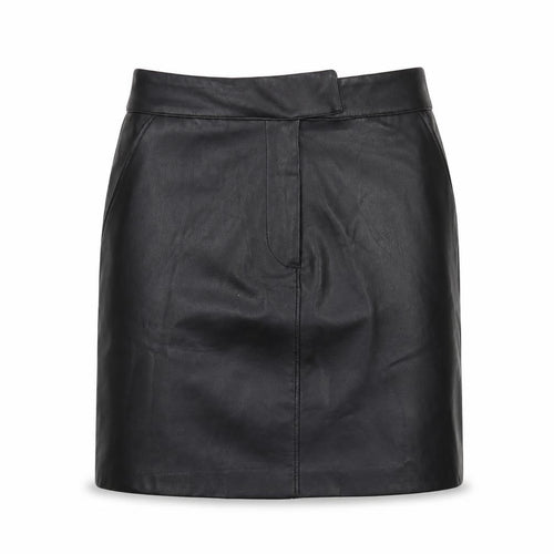 Dunnes Stores Women’s Black Faux Leather Pencil Skirt Size 8 Knee Length