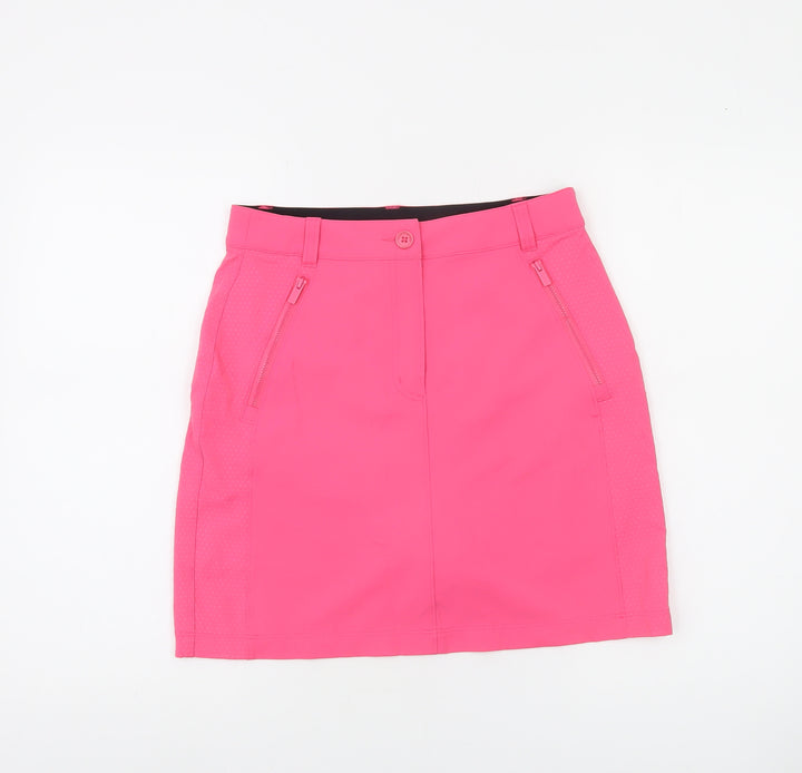 Calvin Klein Golf Women's Pink Skort UK 8 Nylon Stretch Activewear