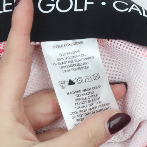 Calvin Klein Golf Women's Pink Skort UK 8 Nylon Stretch Activewear
