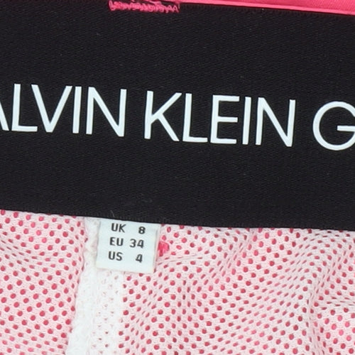 Calvin Klein Golf Women's Pink Skort UK 8 Nylon Stretch Activewear