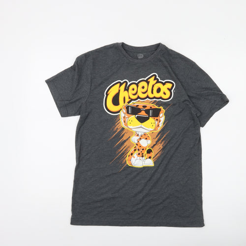 Funko Cheetos Chester Cheetah Grey Men's T-Shirt Size S Graphic Pop Tee