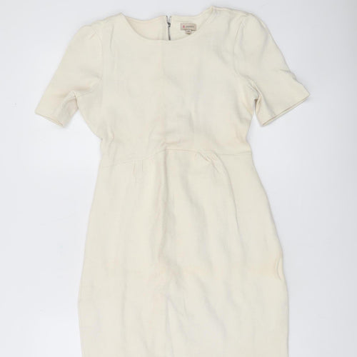 Cremieux Women’s Ivory Sheath Knee Length Dress XS