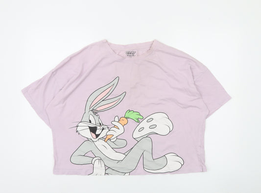 Looney Tunes Women’s Pink Bugs Bunny T-Shirt Nightshirt M 12-14