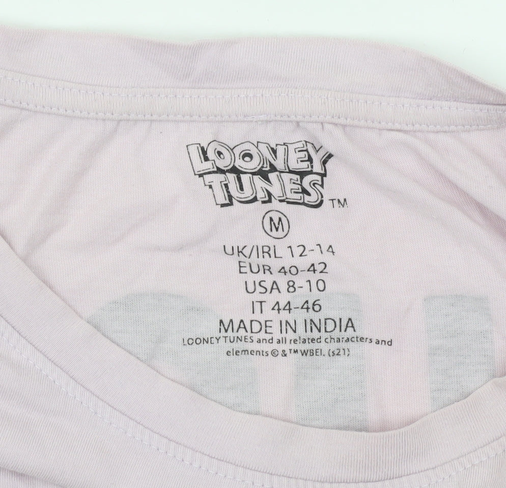 Looney Tunes Women’s Pink Bugs Bunny T-Shirt Nightshirt M 12-14