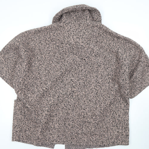 Steilmann Women’s Beige Knit Cape Coatigan Relaxed Fit Mid-Length Jacket Size M